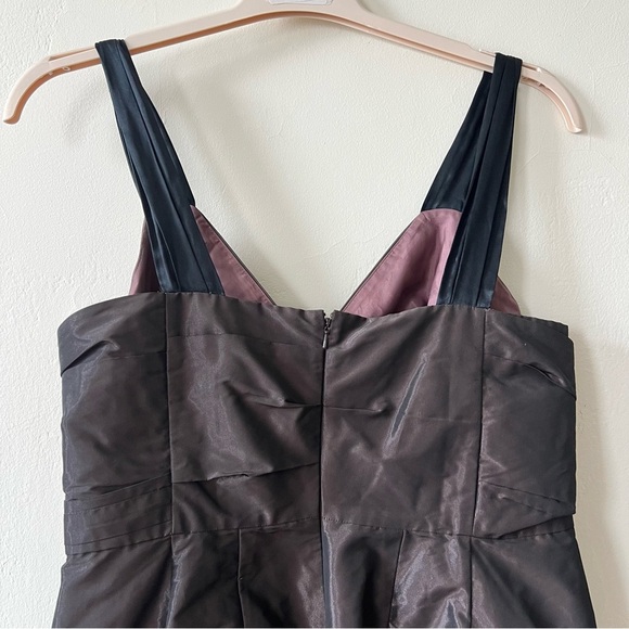 Banana Republic Gray Pleated Sheath Mini Dress | Size 12P - Picture 5 of 8